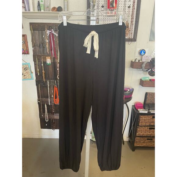 Place Women's Tie Front Modal PJ Set By Place 2Xl and Large Available - Picture 7 of 8